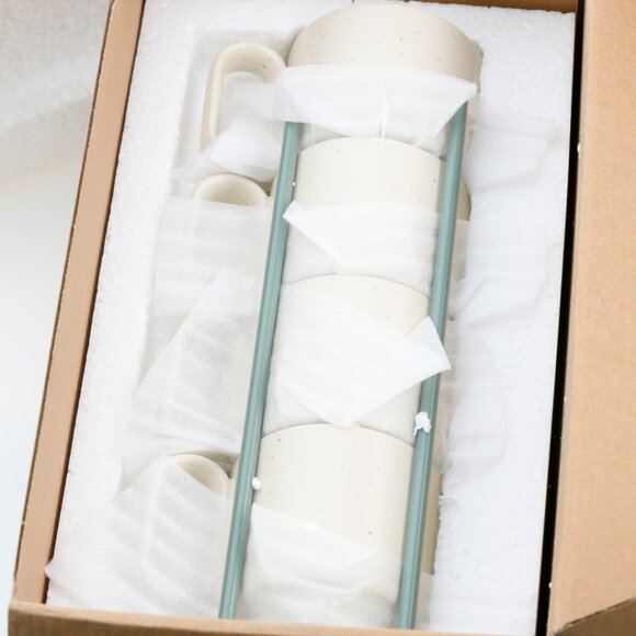 Stackable Mugs with Stand Rack - Picture 5 of 5